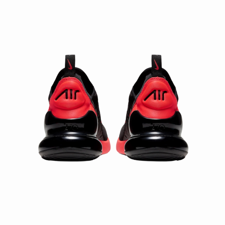 Air Max 270 Black Metallic Silver Red Modern Sneakers