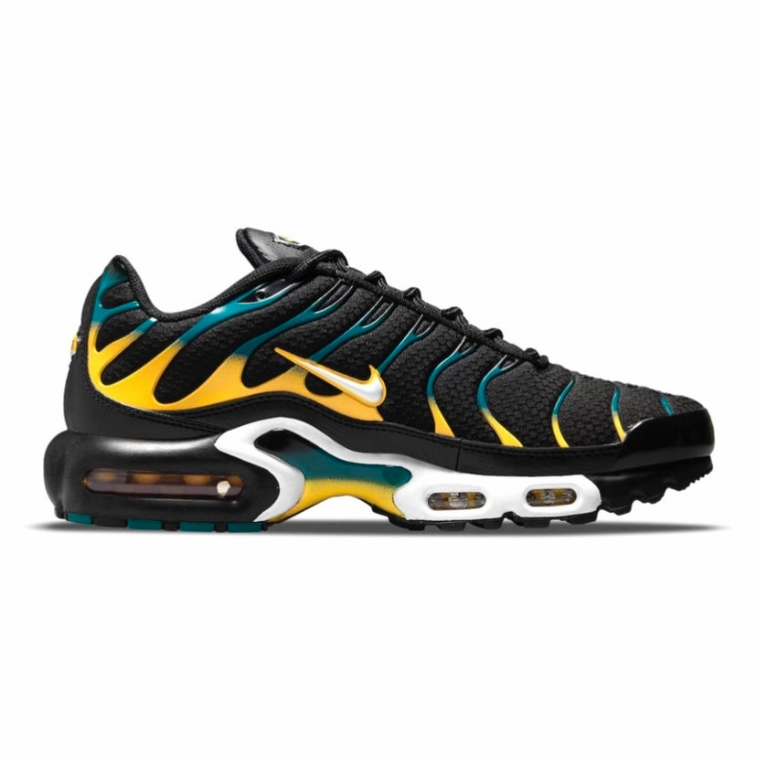 Air Max Plus Black Teal Yellow Modern Sneakers