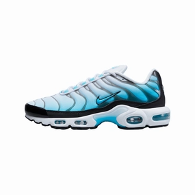 Air Max Plus Safety Baltic Blue White Black Nike training shoes with flexible soles
