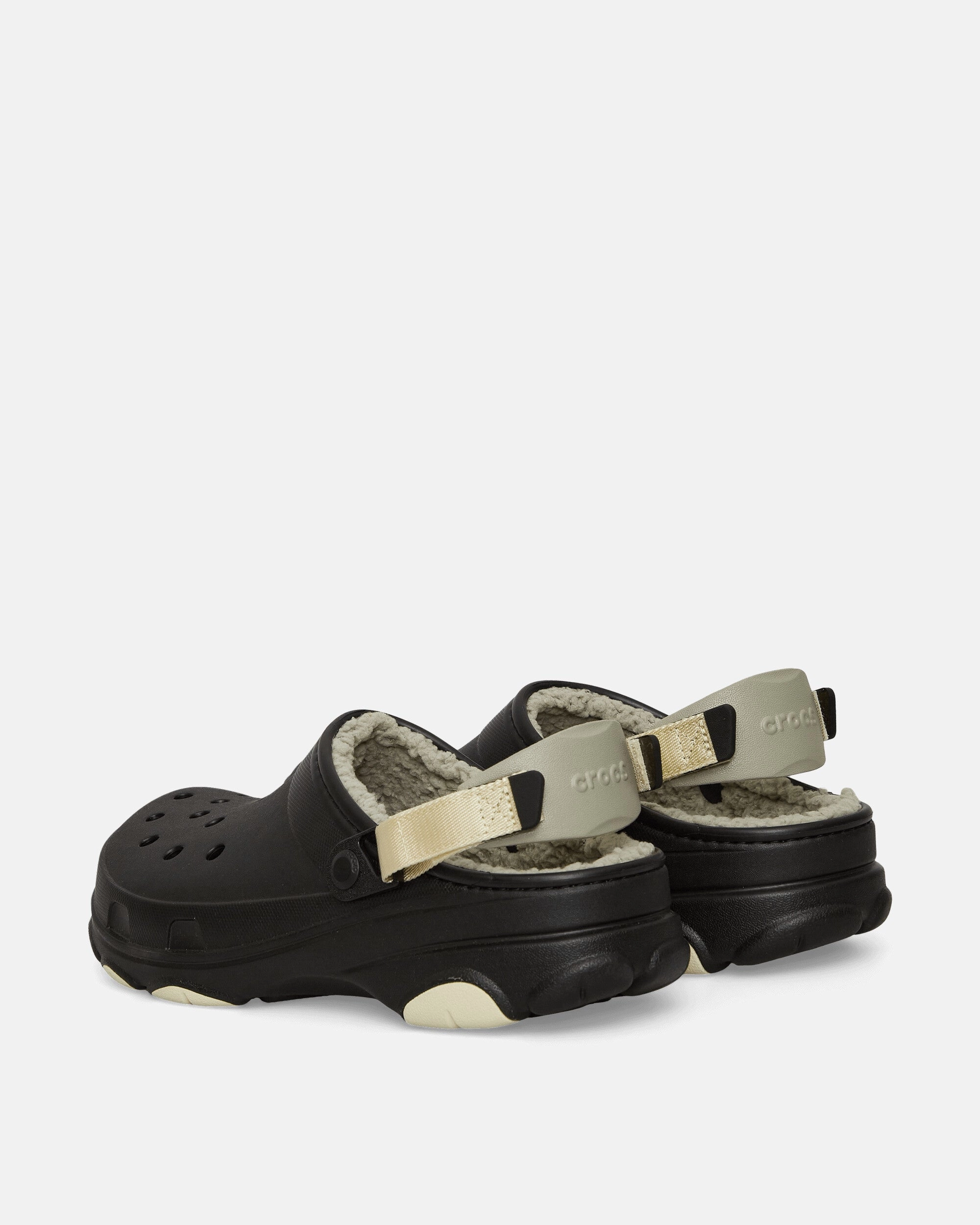 All Terrain Lined Clogs Black Foam Comfort Clogs