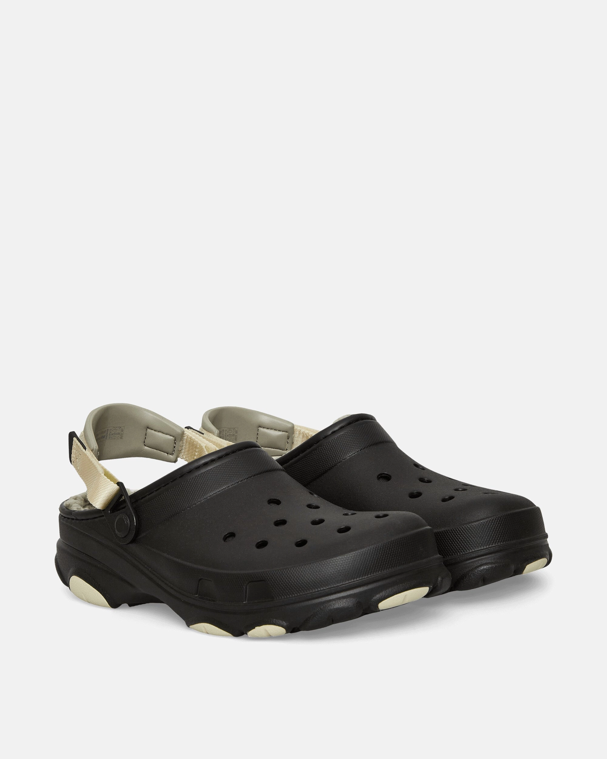 All Terrain Lined Clogs Black Foam Comfort Clogs