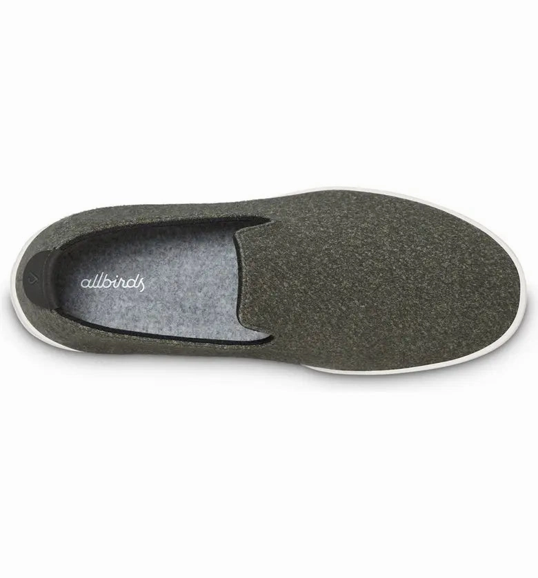 Allbirds - Men's Wool Loungers -  Dark Jungle/ Natural White sleek everyday shoe design