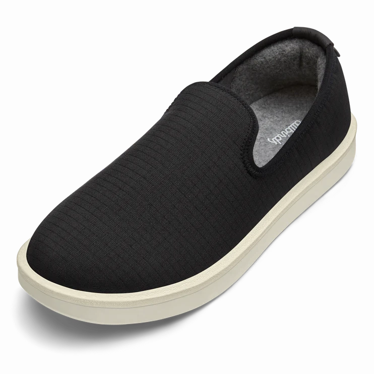 Allbirds - Women's  Wool Lounger Woven - Natural Black (Natural White Sole) sleek everyday shoe design
