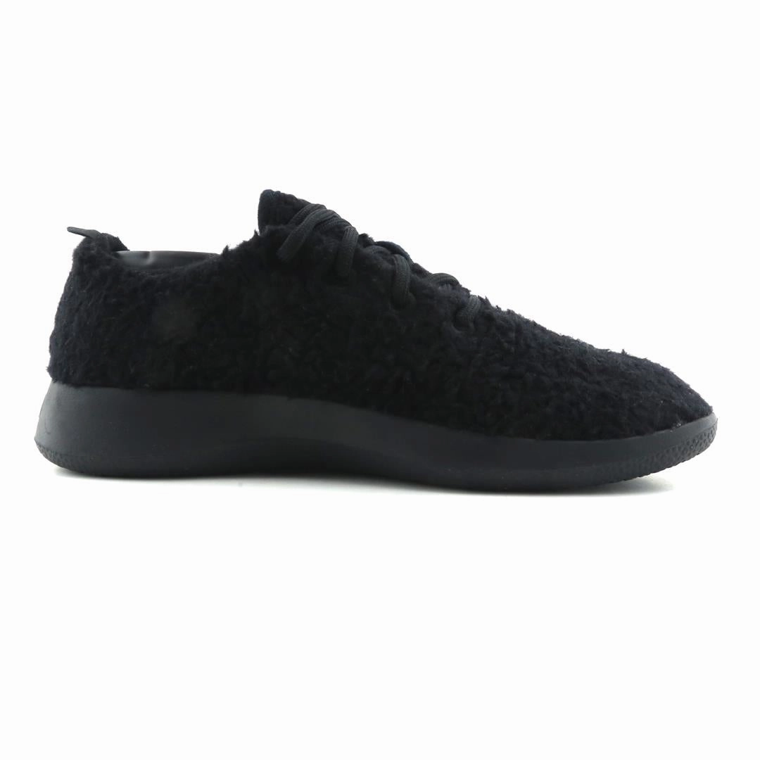 Allbirds -  Wool Runners Fluffs - LIMITED EDITION: Natural Black (Black Sole) casual comfortable footwear