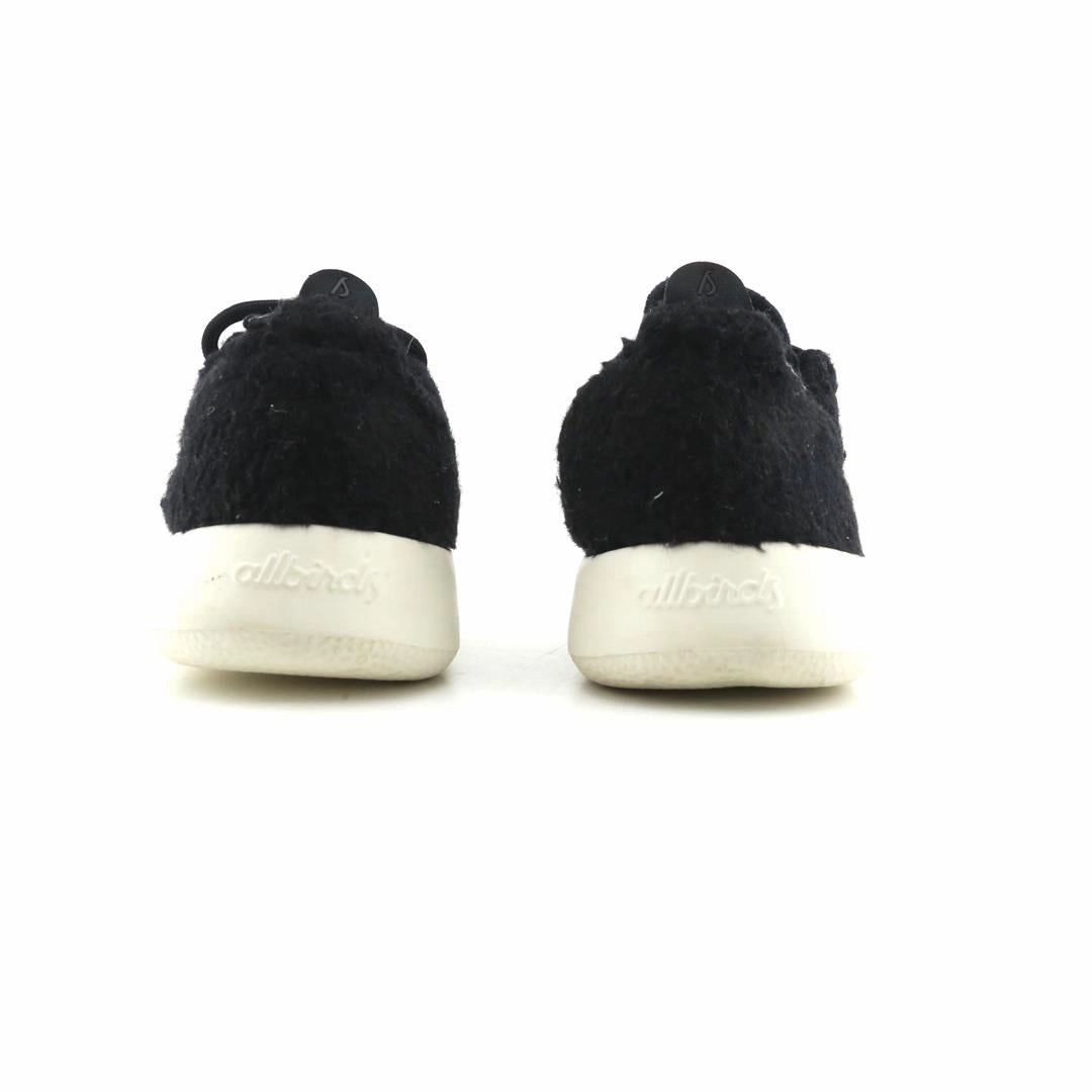 Allbirds -  Wool Runners Fluffs - LIMITED EDITION: Natural Black (White Sole) casual comfortable footwear