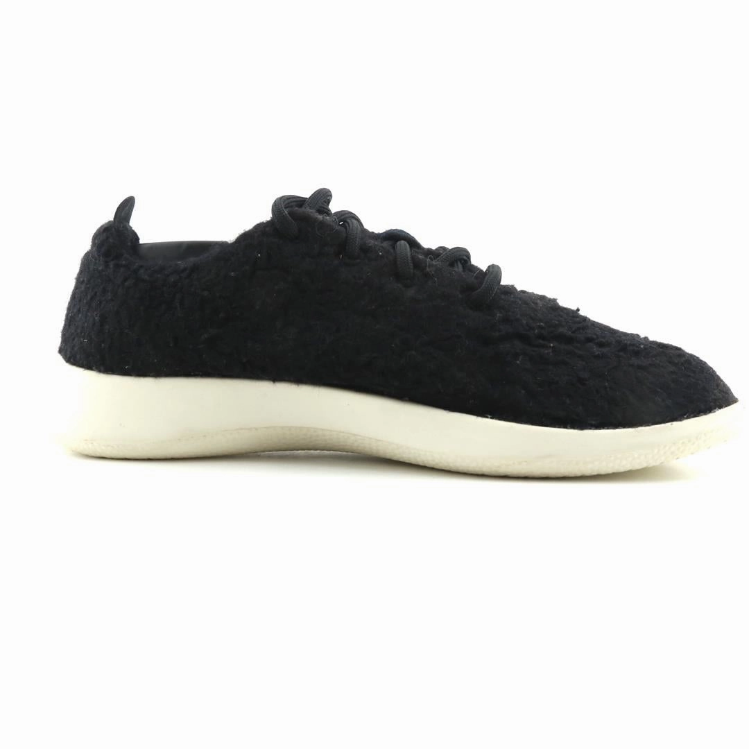 Allbirds -  Wool Runners Fluffs - LIMITED EDITION: Natural Black (White Sole) casual comfortable footwear