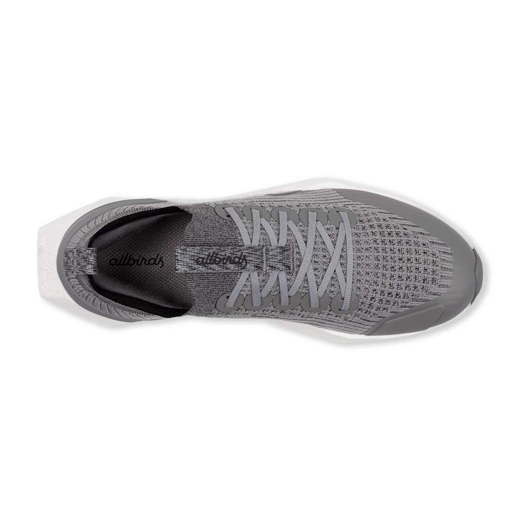Allbirds Men's Tree Flyer 2 - Medium Grey (Blizzard Sole) sleek everyday shoe design