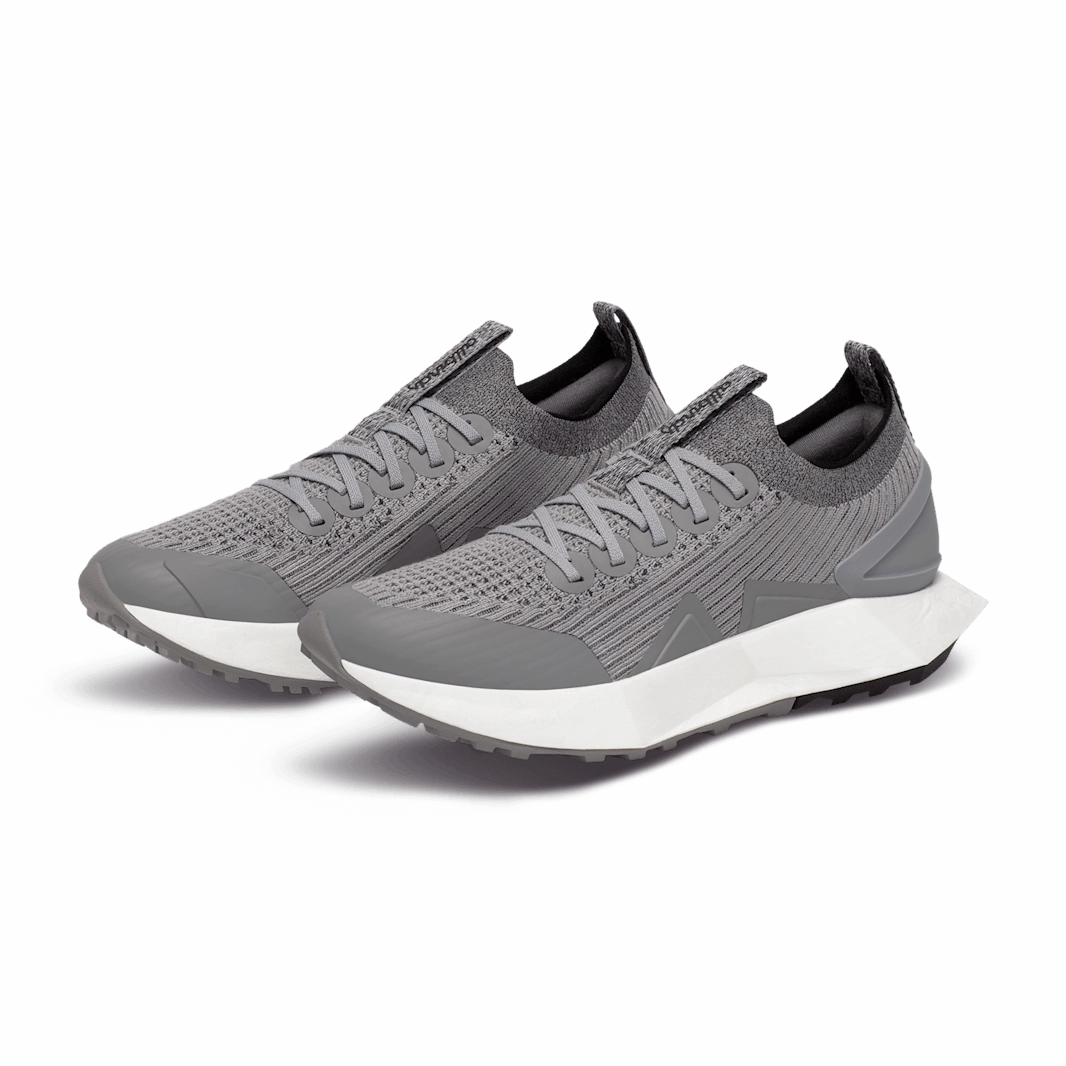 Allbirds Men's Tree Flyer 2 - Medium Grey (Blizzard Sole) sleek everyday shoe design