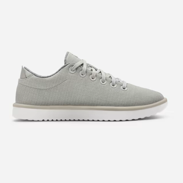 Allbirds MEN'S -Wool Piper Woven - Pewter Grey (Blizzard Sole) sleek everyday shoe design