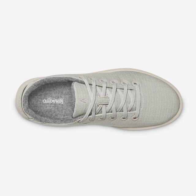 Allbirds MEN'S -Wool Piper Woven - Pewter Grey (Blizzard Sole) sleek everyday shoe design