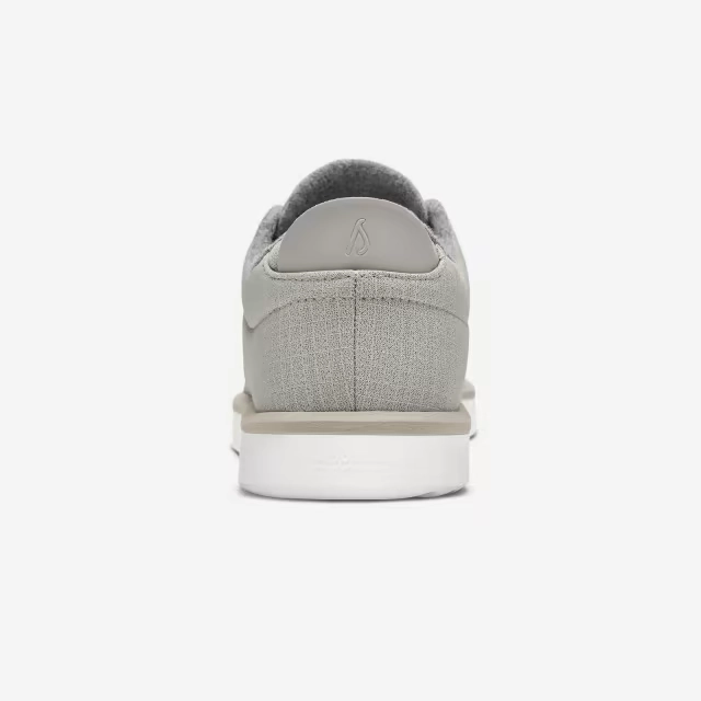 Allbirds MEN'S -Wool Piper Woven - Pewter Grey (Blizzard Sole) sleek everyday shoe design