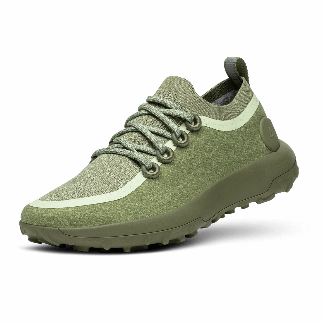 Allbirds Trail Runners SWT - Clam Cargo (Forge Green sole) Allbirds eco-friendly footwear