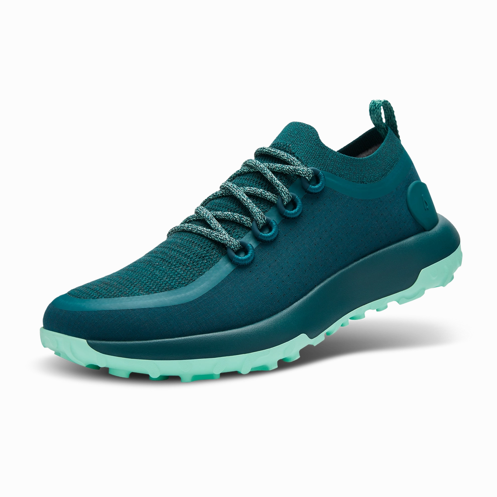 Allbirds Trail Runners SWT - Deep Emerald (Buoyant Mint Sole) casual comfortable footwear