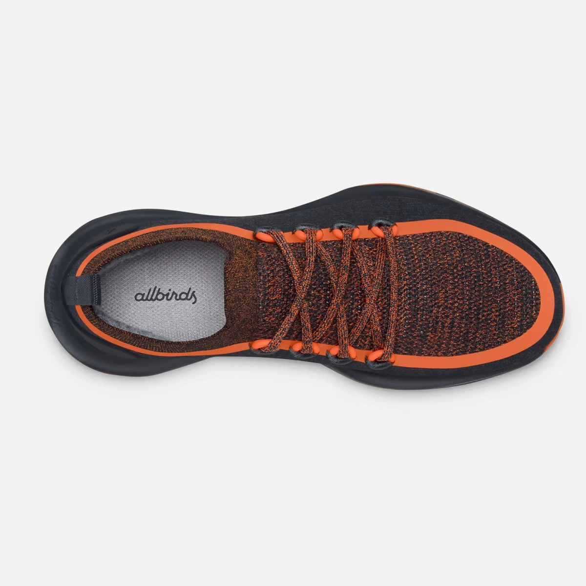 Allbirds Trail Runners SWT - Natural Black (Buoyant Orange Sole) sleek everyday shoe design