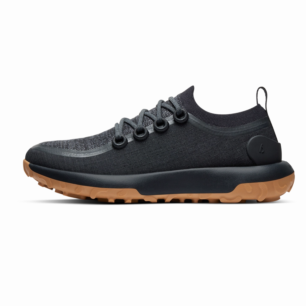 Allbirds Trail Runners SWT - Natural Black (Rugged Khaki Sole) casual comfortable footwear