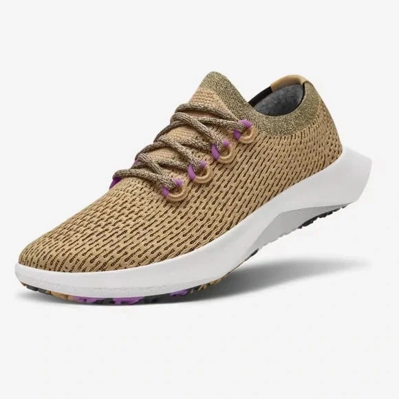 Allbirds Tree Dasher 2 - Hazy Beige/Lux Purple (White Sole) sleek everyday shoe design