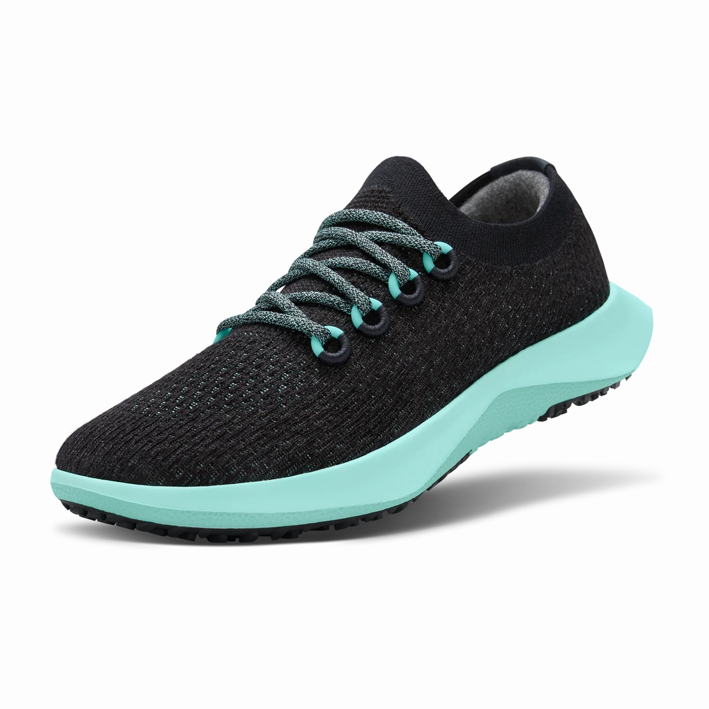 Allbirds Tree Dasher 2 -  Natural Black (Buoyant Mint Sole) sleek everyday shoe design