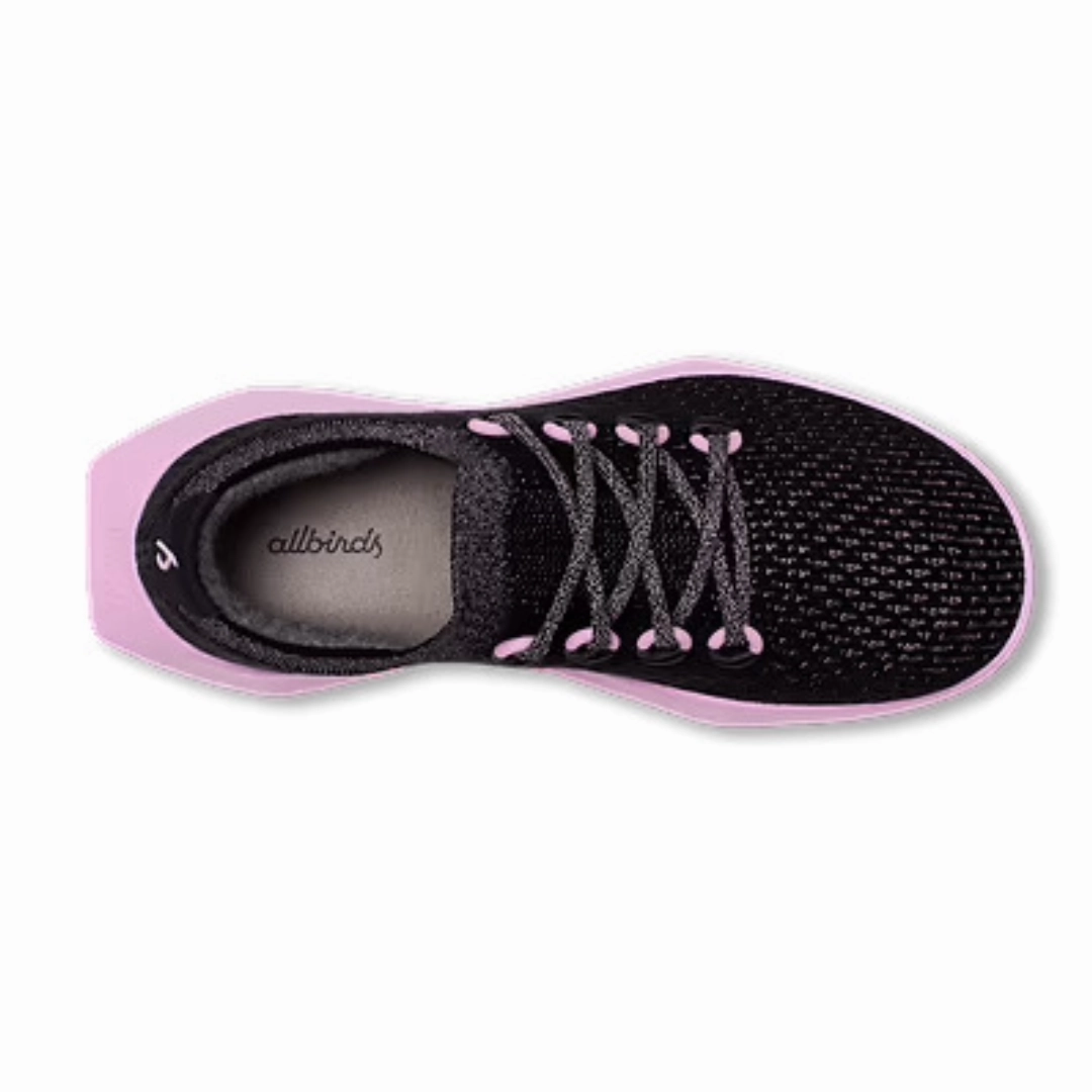 Allbirds Tree Dasher 2 - Natural Black (Buoyant Pink Sole) sleek everyday shoe design
