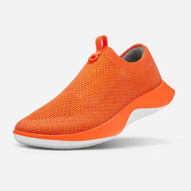 Allbirds Tree Dasher Relay -  Buoyant Orange (Blizzard Sole) sleek everyday shoe design