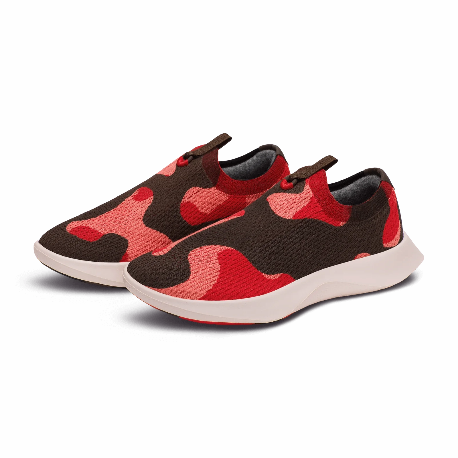 Allbirds Tree Dasher Relay -  Red Camo - (White Sole) sleek everyday shoe design