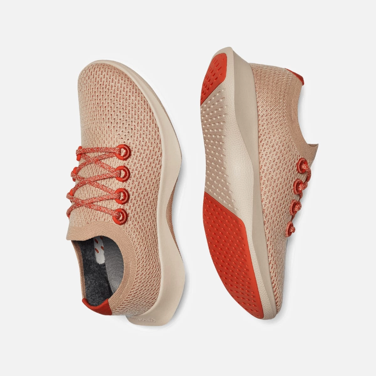 Allbirds Tree Dashers - LIMITED EDITION: Flame (Light Red Sole) sleek everyday shoe design