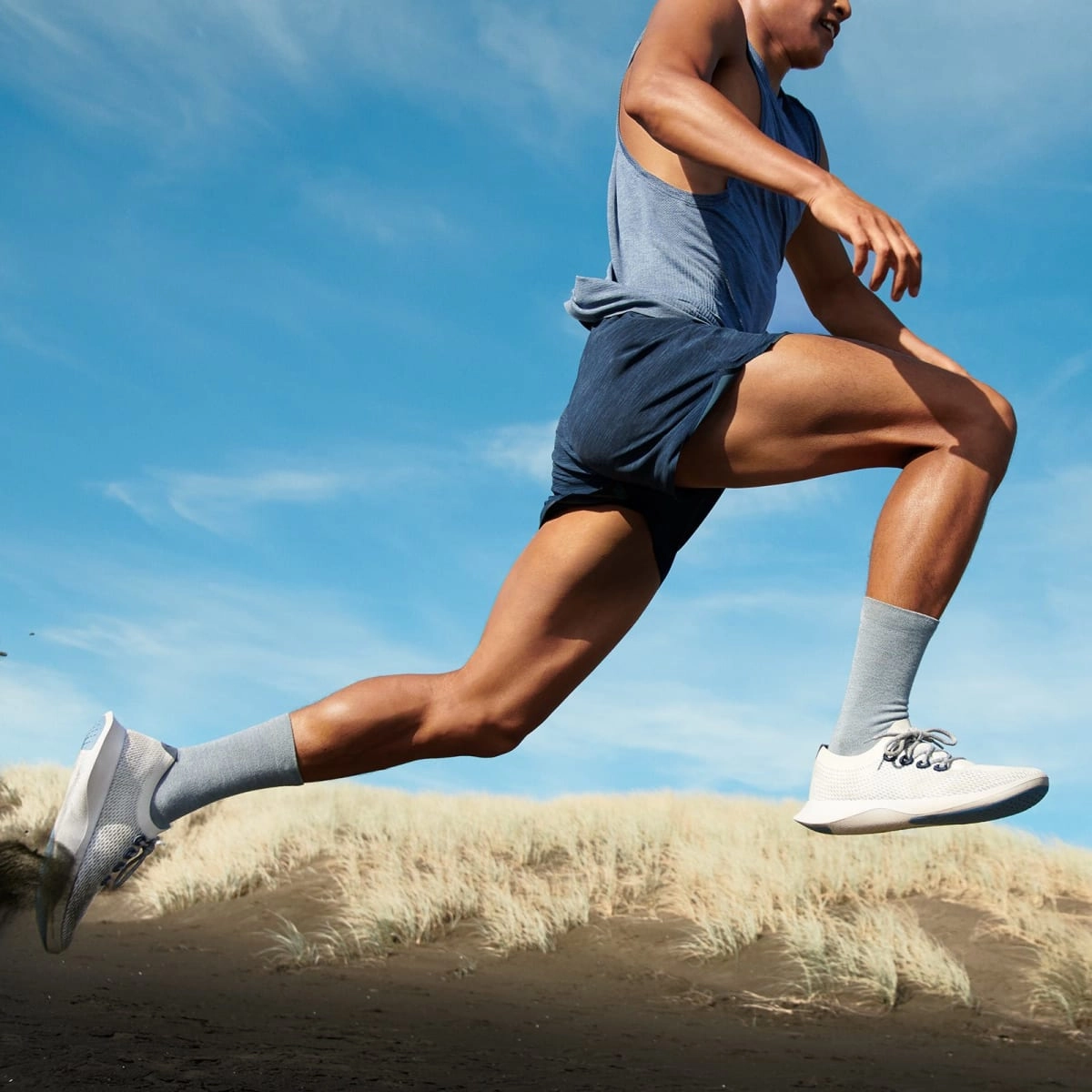 Allbirds Tree Dashers - LIMITED EDITION: Geyser (Light Blue Sole) sleek everyday shoe design