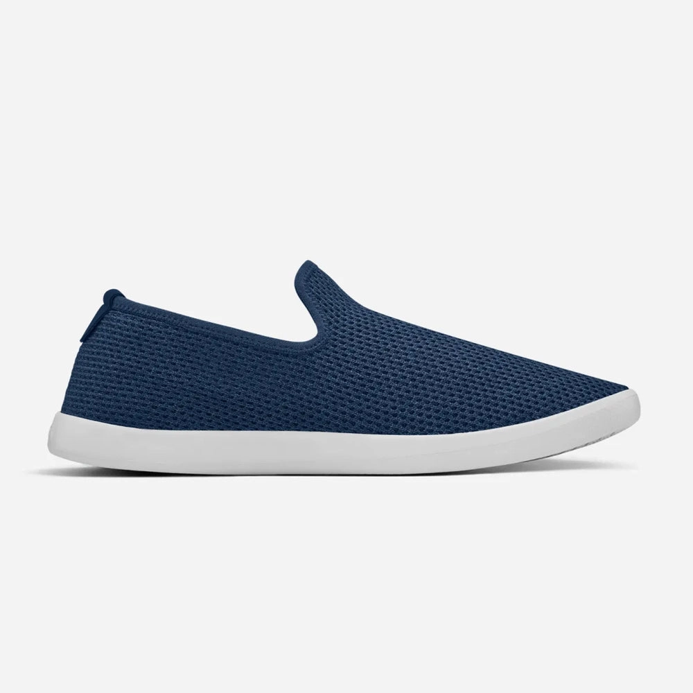 Allbirds Tree Loungers - CLASSICS: Kauri Marine Blue (White Sole) sleek everyday shoe design