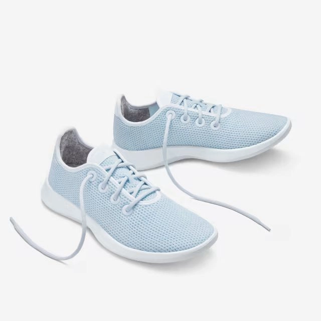 Allbirds Tree Runners - LIMITED EDITION:- Clarity Blue (Clarity Blue Sole) sleek everyday shoe design