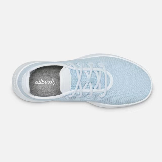 Allbirds Tree Runners - LIMITED EDITION:- Clarity Blue (Clarity Blue Sole) sleek everyday shoe design