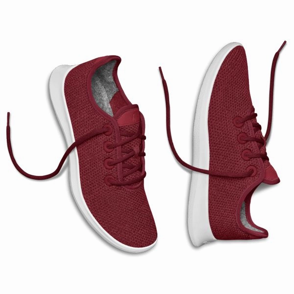 Allbirds Tree Runners - LIMITED EDITION:  Clay Red (White Sole) sleek everyday shoe design