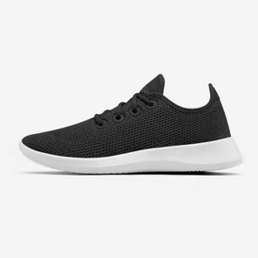 Allbirds Tree Runners - LIMITED EDITION: Dark Black (White Sole) Allbirds casual shoe styles