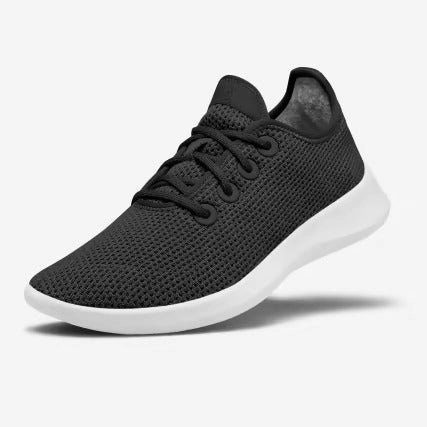 Allbirds Tree Runners - LIMITED EDITION: Dark Black (White Sole) sleek everyday shoe design