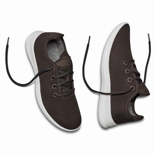 Allbirds Tree Runners - LIMITED EDITION: Peppercorn (white sole) sleek everyday shoe design