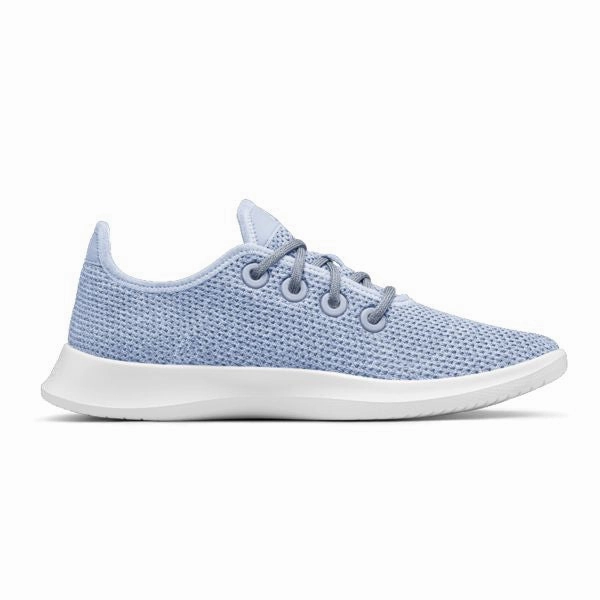 Allbirds Tree Runners - LIMITED EDITION: Sea Moon Blue  (White Sole) sleek everyday shoe design