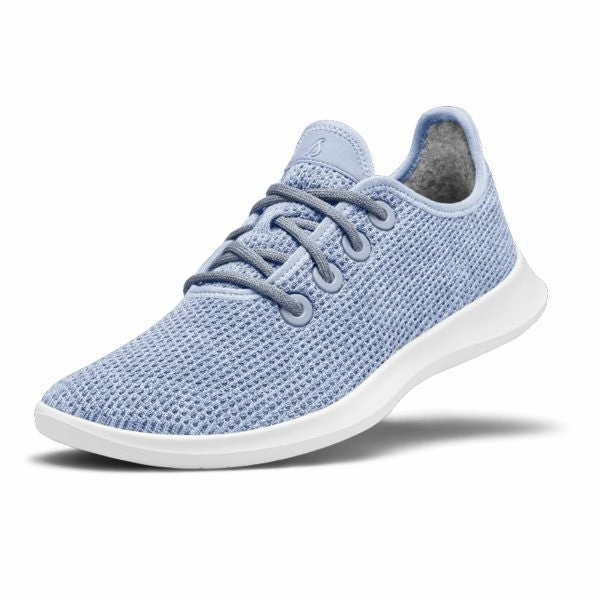 Allbirds Tree Runners - LIMITED EDITION: Sea Moon Blue  (White Sole) sleek everyday shoe design