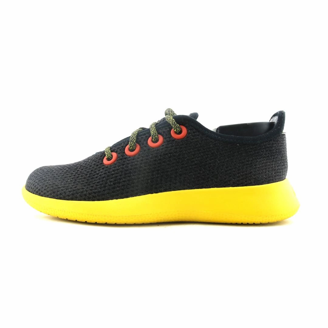 Allbirds women's Tree Runners - LIMITED EDITION: Heathered Black (Yellow Sole) Allbirds eco-friendly footwear
