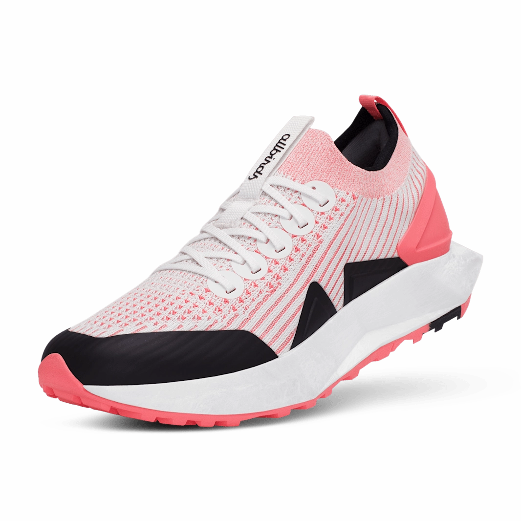 Allbirds Women Tree Flyer 2 : Blizzard/Bloom Coral (Blizzard Sole) Allbirds casual shoe styles