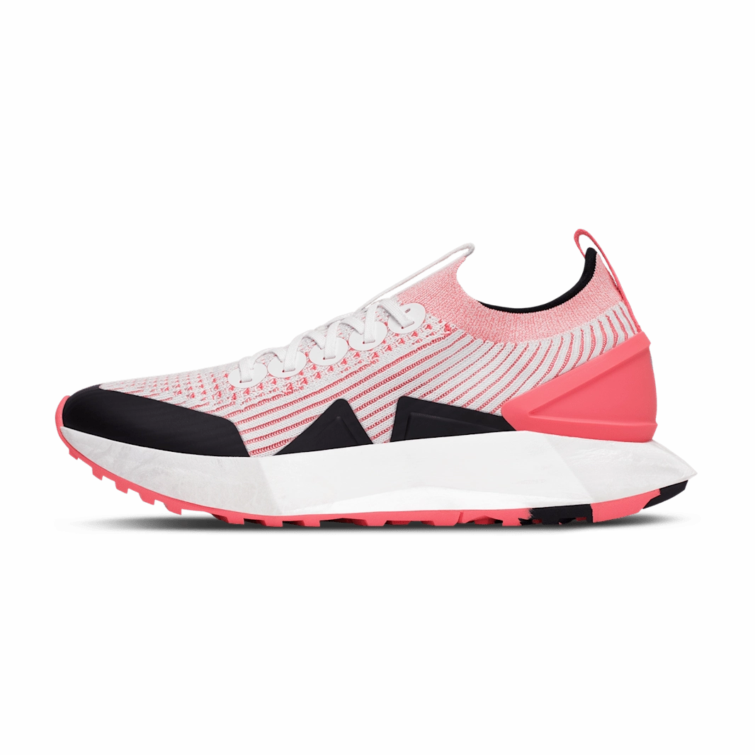 Allbirds Women Tree Flyer 2 : Blizzard/Bloom Coral (Blizzard Sole) sleek everyday shoe design