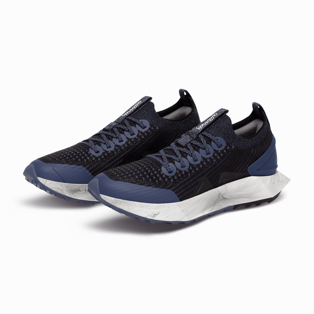 Allbirds Women Tree Flyer 2 :  Natural Black, Hazy Indigo (Sweet Grey) sleek everyday shoe design