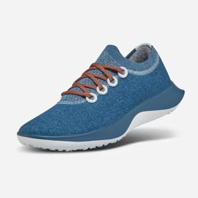 Allbirds Wool Dasher Mizzles -  Frost Navy (Navy Sole) Allbirds casual shoe styles