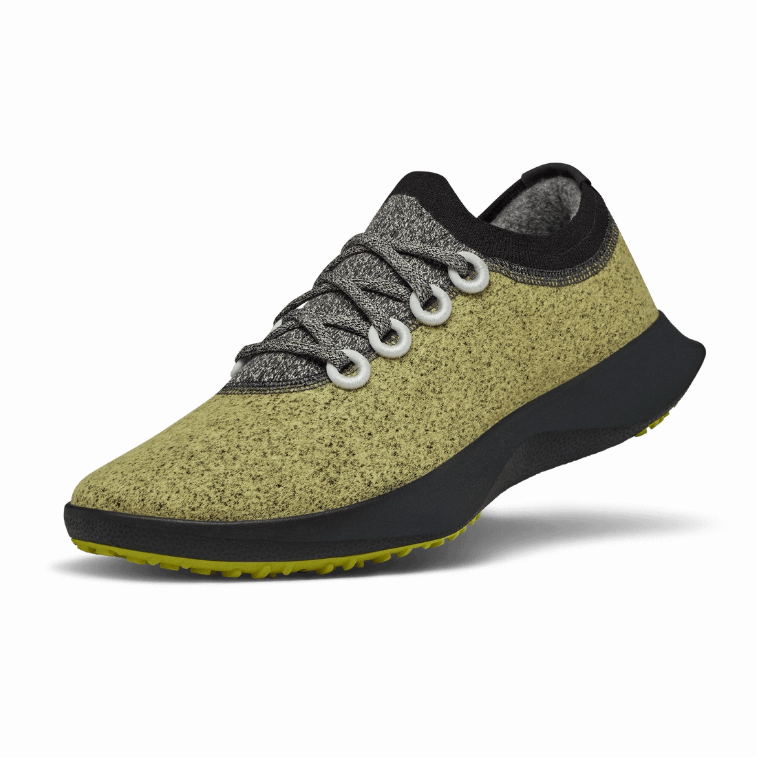 Allbirds Wool Dasher Mizzles - LIMITED EDITION: Green (Black Sole) sleek everyday shoe design