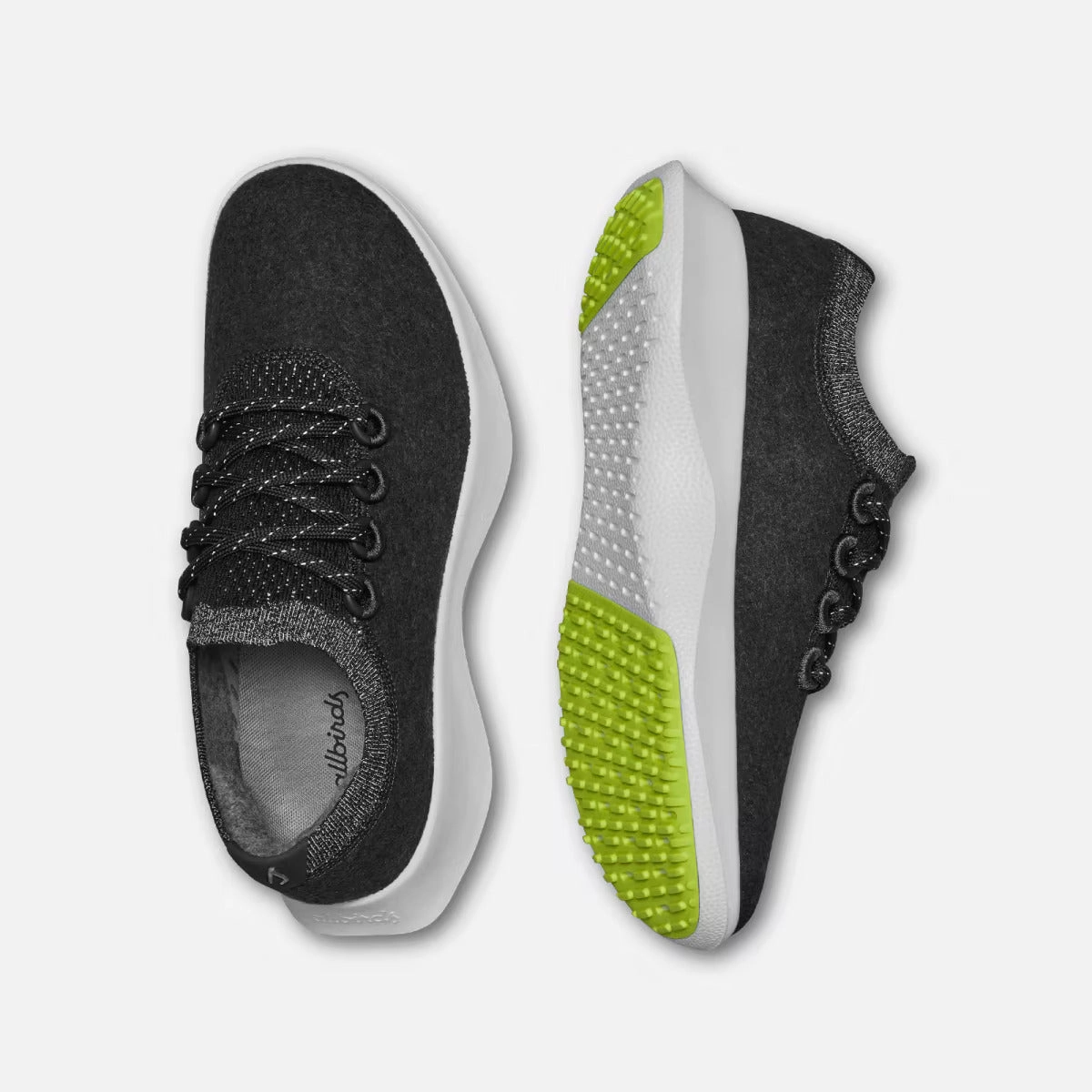 Allbirds Wool Dasher Mizzles - LIMITED EDITION: Natural Black (White Sole) sleek everyday shoe design