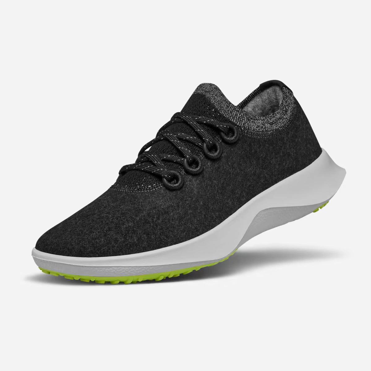 Allbirds Wool Dasher Mizzles - LIMITED EDITION: Natural Black (White Sole) sleek everyday shoe design