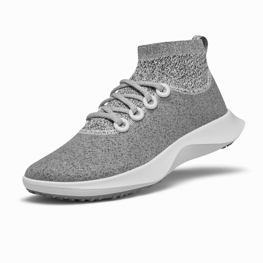 Allbirds Wool Dasher Mizzles - Mid- LIMITED EDITION: Gray (White Sole) casual comfortable footwear