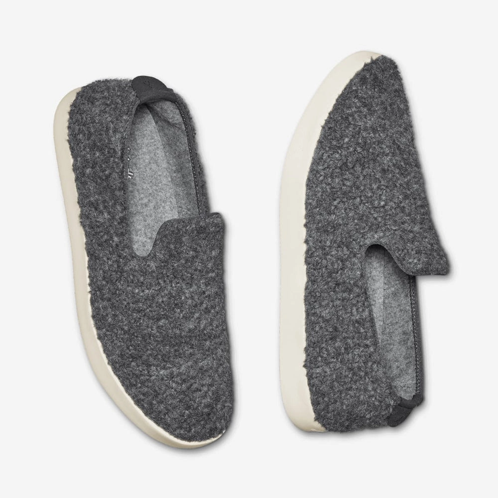 Allbirds Wool Lounger Fluffs- LIMITED EDITION: Natural Grey (Cream Sole) sleek everyday shoe design