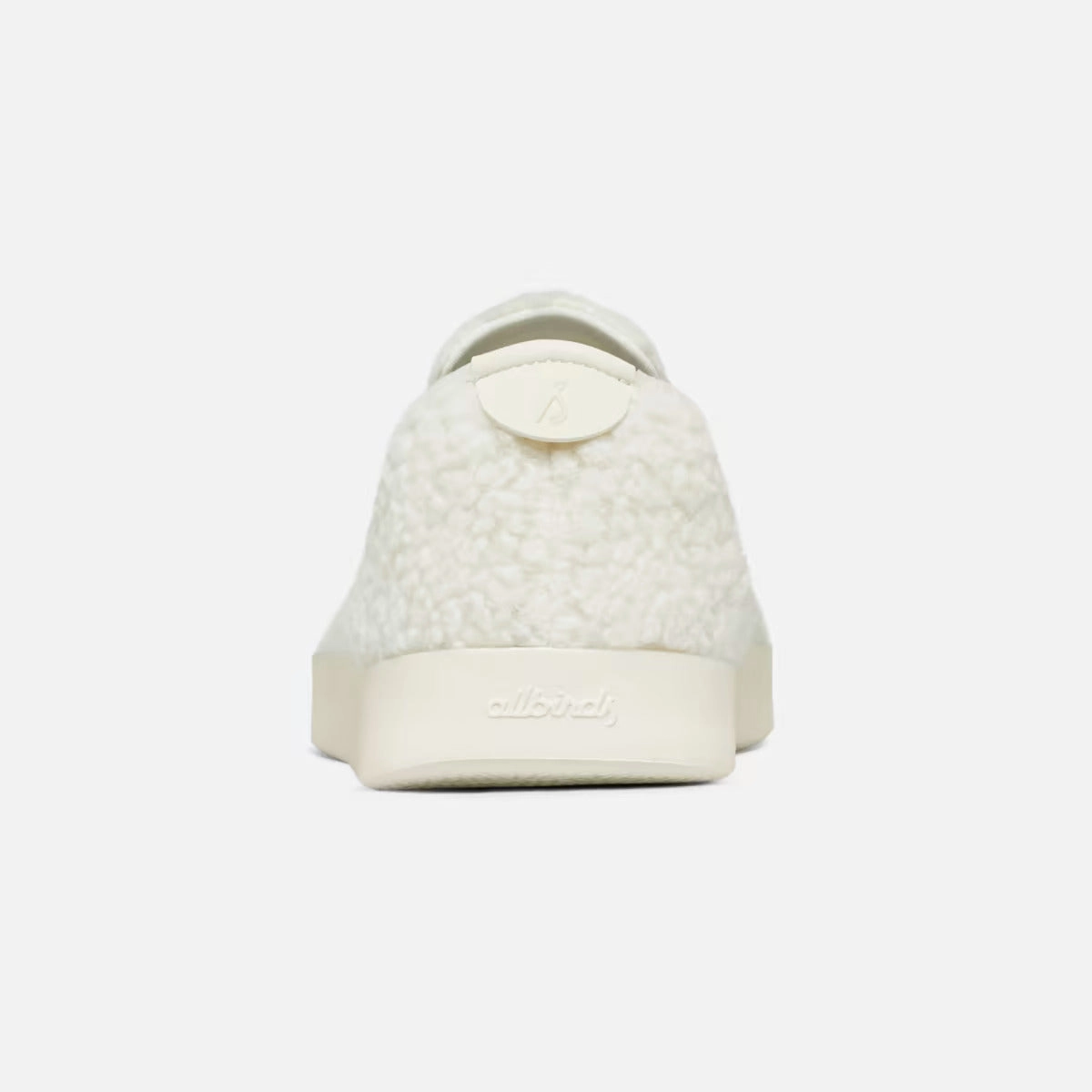 Allbirds Wool Lounger Fluffs- LIMITED EDITION: Natural White (Cream Sole) sleek everyday shoe design