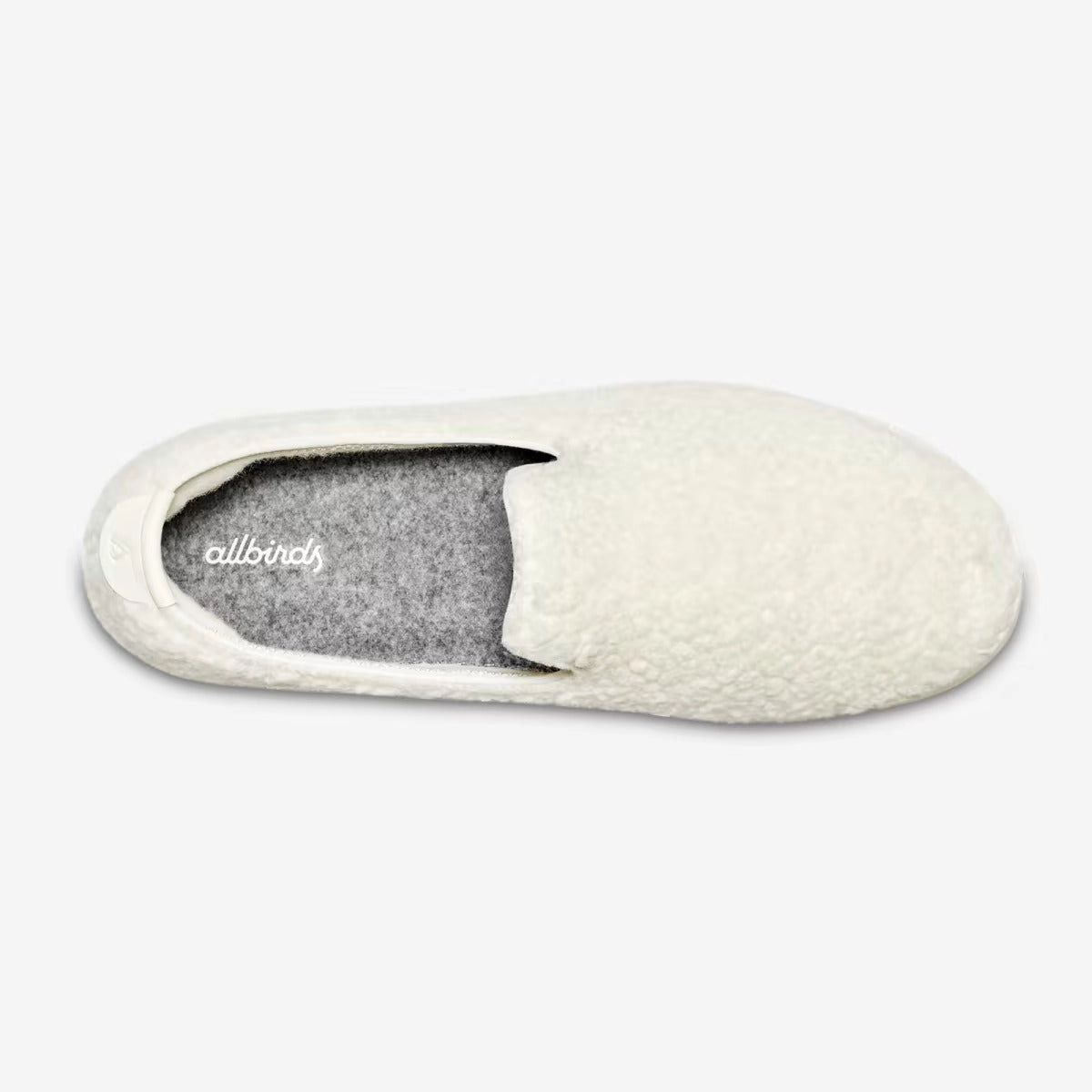 Allbirds Wool Lounger Fluffs- LIMITED EDITION: Natural White (Cream Sole) sleek everyday shoe design