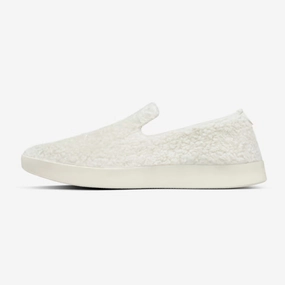 Allbirds Wool Lounger Fluffs- LIMITED EDITION: Natural White (Cream Sole) Allbirds casual shoe styles