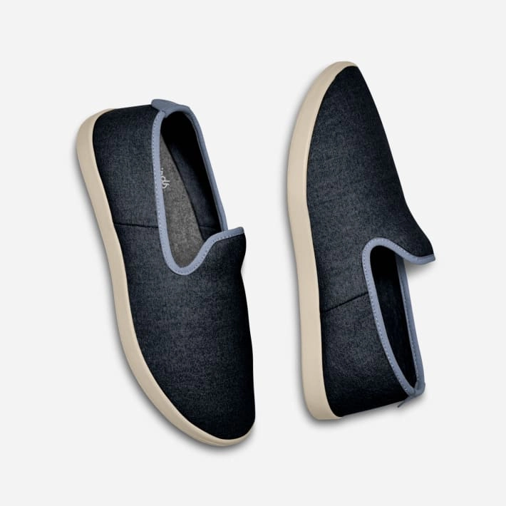 Allbirds Wool Loungers - CLASSICS: Blue (Cream Sole) sleek everyday shoe design