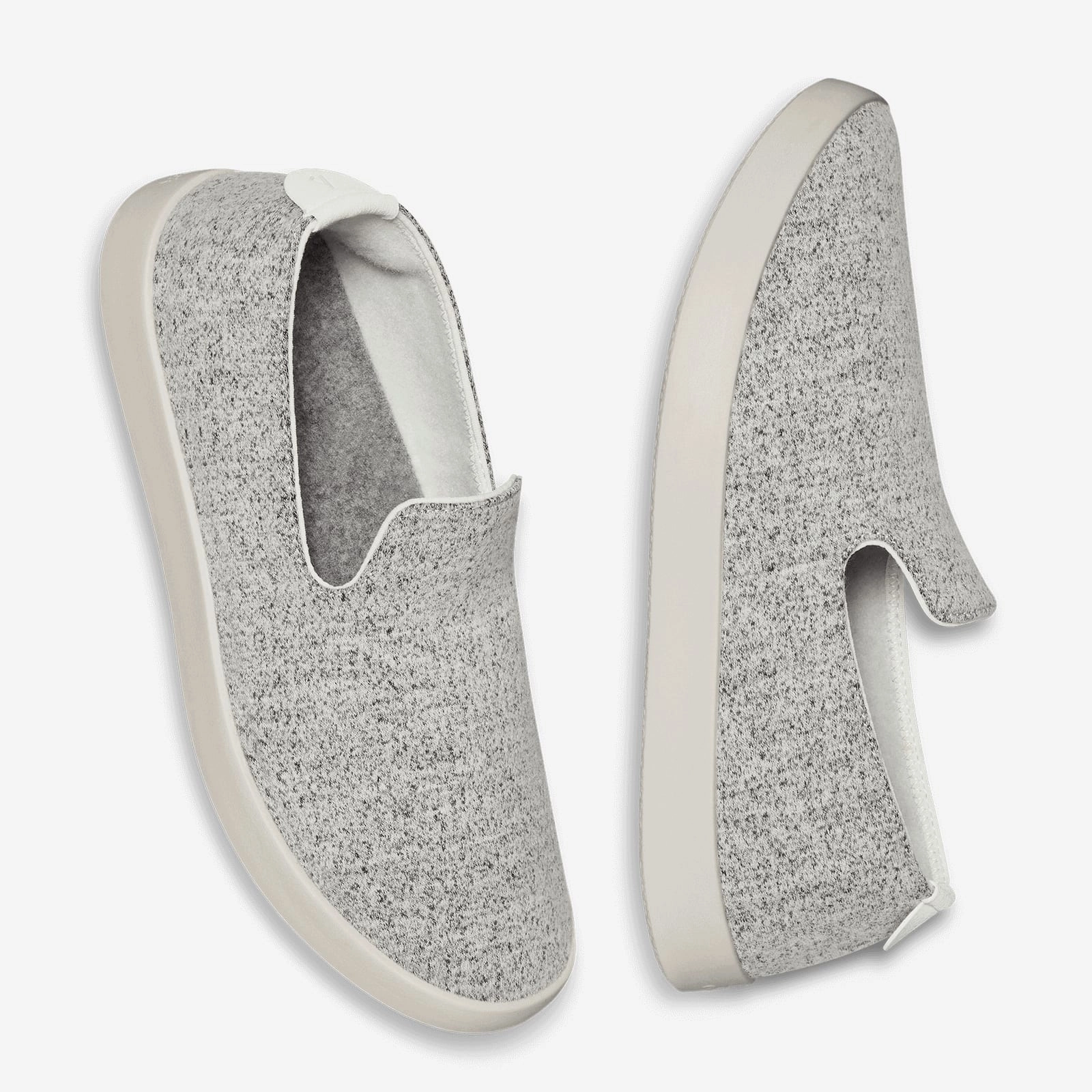 Allbirds Wool Loungers - CLASSICS: LIGHT GRAY (white sole) sleek everyday shoe design